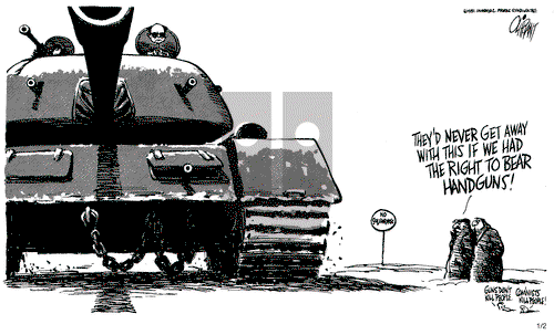 Pat Oliphant on Saturday January 2, 1982 Comic Strip