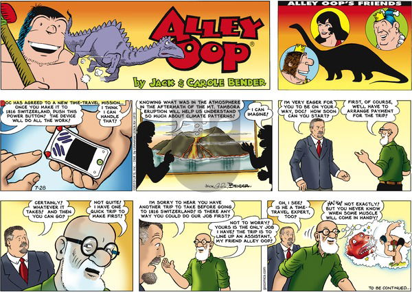 Alley Oop on Sunday July 28, 2013 Comic Strip