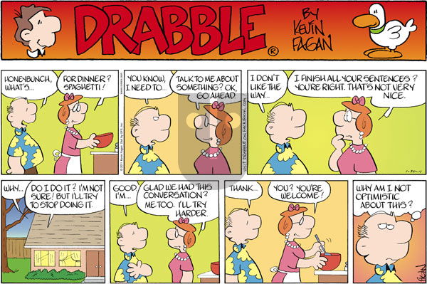 Drabble on Sunday January 30, 2011 Comic Strip