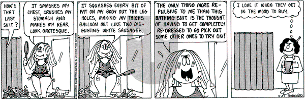 Cathy Classics on Thursday May 27, 1993 Comic Strip