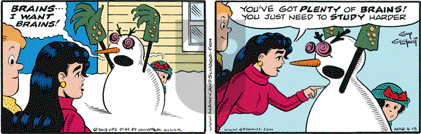 Nancy on Wednesday March 6, 2013 Comic Strip