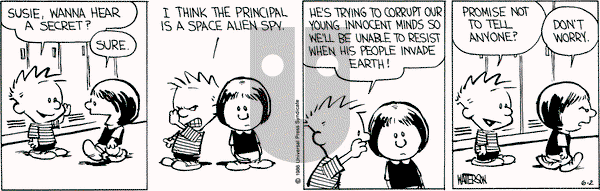 Calvin and Hobbes on Monday June 2, 1986 Comic Strip