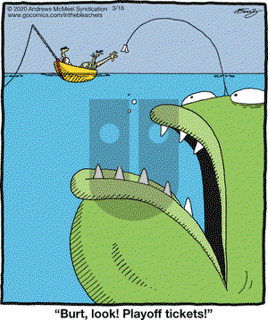 In the Bleachers on Monday March 16, 2020 Comic Strip