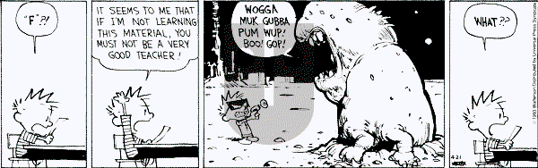 Calvin and Hobbes - Wednesday April 21, 1993 Comic Strip