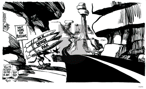 Pat Oliphant on Thursday November 11, 1982 Comic Strip