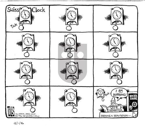 Tom Toles - Sunday December 1, 1996 Comic Strip