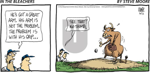 In the Bleachers on Sunday June 2, 2013 Comic Strip
