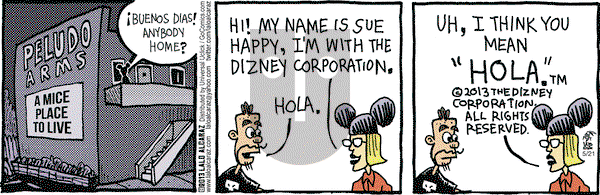 La Cucaracha on Tuesday May 21, 2013 Comic Strip