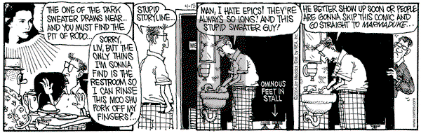 Monty on Tuesday April 13, 2004 Comic Strip