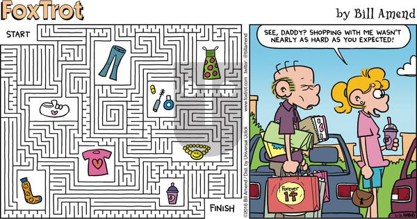 FoxTrot - Sunday June 26, 2016 Comic Strip