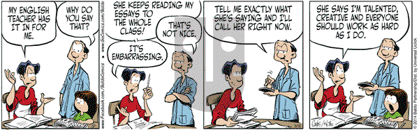Baldo on Wednesday March 12, 2014 Comic Strip