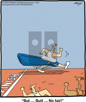 In the Bleachers on Thursday March 26, 2020 Comic Strip