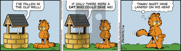 Garfield on Tuesday July 16, 2013 Comic Strip