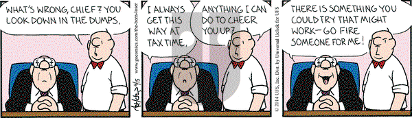 The Born Loser on Tuesday April 15, 2014 Comic Strip
