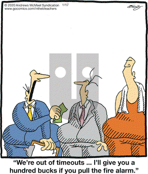 In the Bleachers on Friday January 17, 2020 Comic Strip