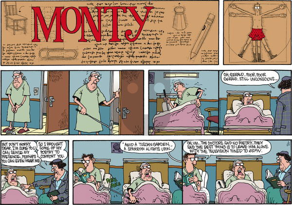 Monty on Sunday January 22, 2012 Comic Strip