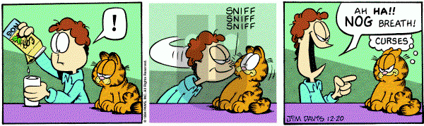 Garfield on Tuesday December 20, 1994 Comic Strip