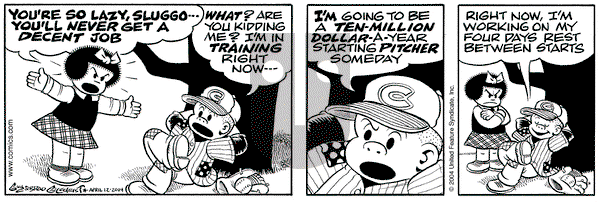 Nancy on Monday April 12, 2004 Comic Strip
