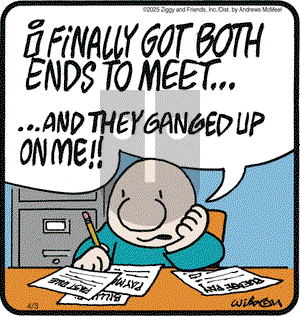 Ziggy on Thursday April 3, 2025 Comic Strip