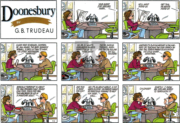 Doonesbury on Sunday July 7, 1985 Comic Strip