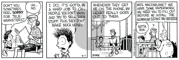 Grand Avenue on Tuesday August 7, 2001 Comic Strip