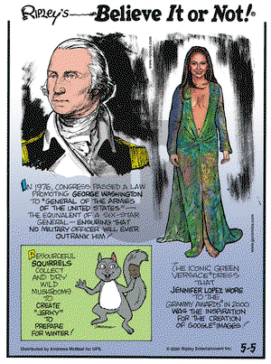 Ripley's Believe It or Not on Tuesday May 5, 2020 Comic Strip