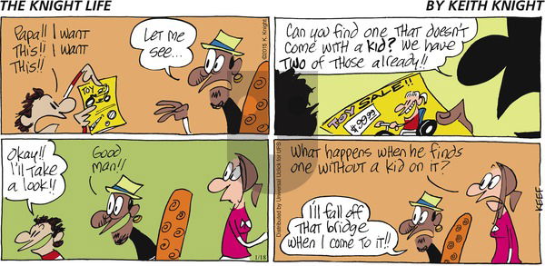 The Knight Life on Sunday January 18, 2015 Comic Strip