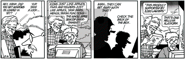 Doonesbury - Wednesday August 16, 1995 Comic Strip