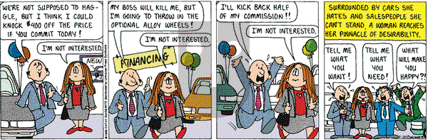 Cathy Classics on Thursday July 26, 2001 Comic Strip