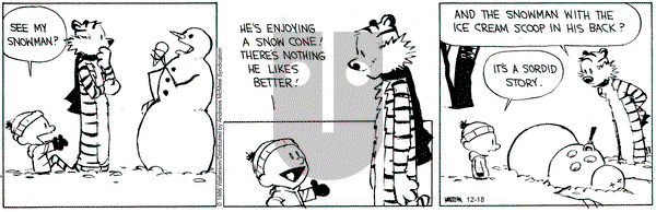 Calvin and Hobbes on Thursday December 18, 2025 Comic Strip