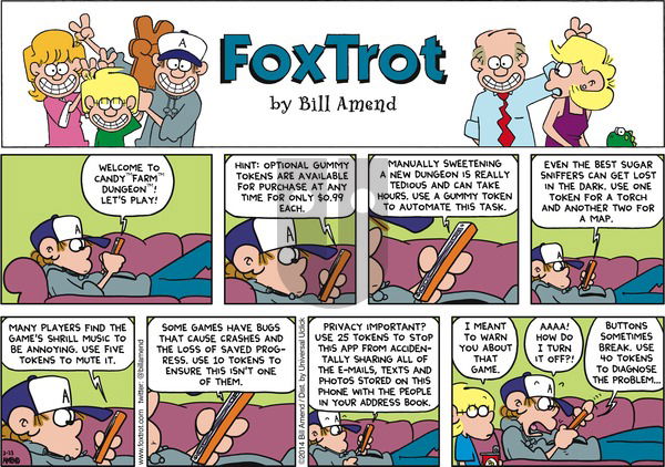 FoxTrot on Sunday March 23, 2014 Comic Strip