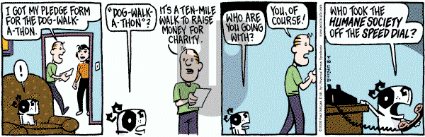 Pooch Cafe on Monday August 4, 2003 Comic Strip