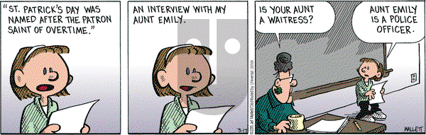 Frazz on Tuesday March 17, 2015 Comic Strip