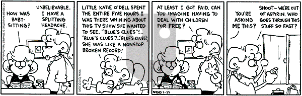 FoxTrot on Saturday March 27, 1999 Comic Strip