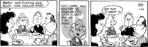 Luann on Tuesday April 28, 1992 Comic Strip