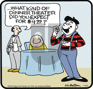 Ziggy on Tuesday November 20, 2018 Comic Strip