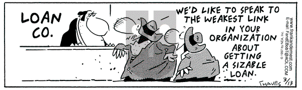 Frank and Ernest on Thursday March 13, 1997 Comic Strip