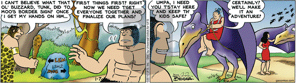 Alley Oop on Thursday January 7, 2016 Comic Strip