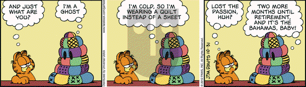 Garfield on Wednesday October 31, 2012 Comic Strip