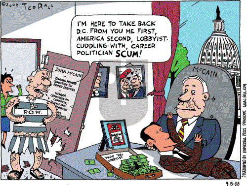 Ted Rall on Monday September 15, 2008 Comic Strip