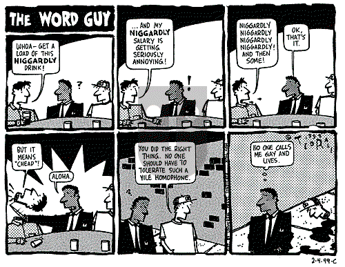Ted Rall on Monday February 8, 1999 Comic Strip