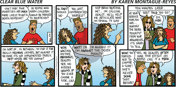 Clear Blue Water on Sunday December 9, 2007 Comic Strip