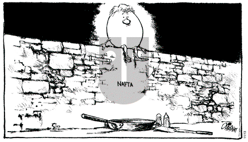 Pat Oliphant on Saturday November 13, 1993 Comic Strip