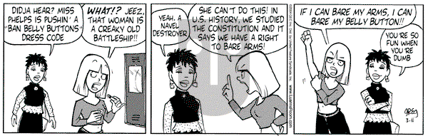 Luann on Friday March 12, 2004 Comic Strip