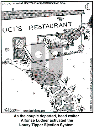 Close to Home on Wednesday October 13, 1999 Comic Strip