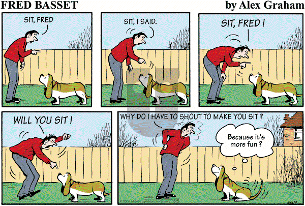 Fred Basset on Sunday June 5, 2005 Comic Strip