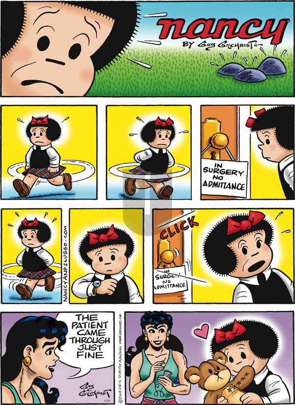 Nancy on Sunday February 25, 2018 Comic Strip
