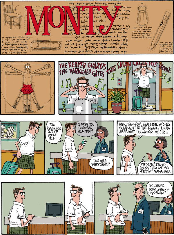Monty on Sunday September 2, 2018 Comic Strip