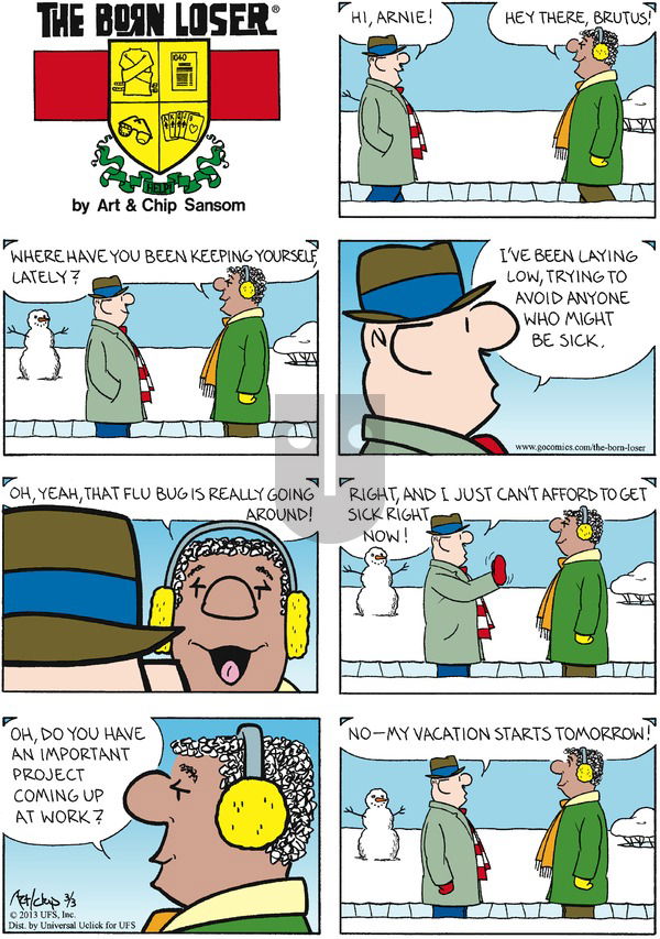The Born Loser on Sunday March 3, 2013 Comic Strip