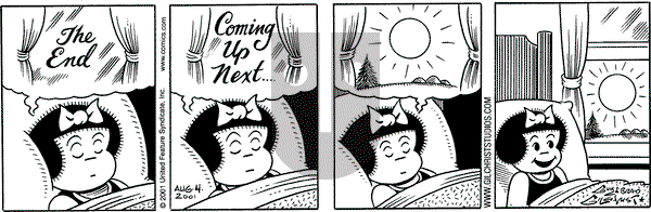 Nancy on Saturday August 4, 2001 Comic Strip